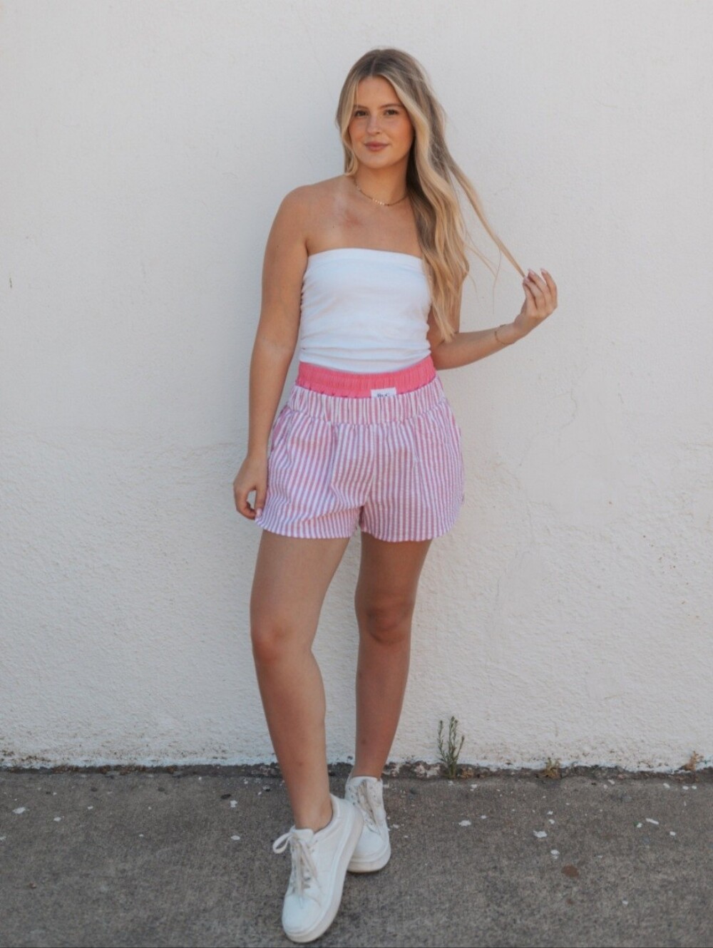 NWT Buckelist "Rolland Boxer Shorts" w/Pockets🤗Pink💗White🤍 💯%Cotton🙌🏻Large